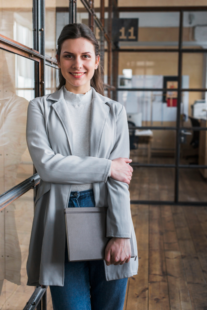 Small woman business owner
